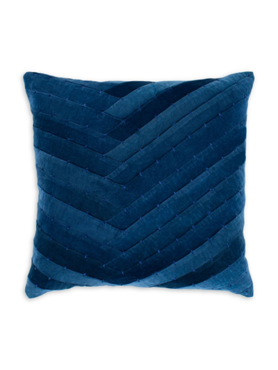 Shop Surya Aviana Down Fill Pillow In Navy Dark Blue