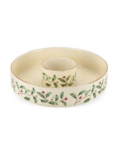 Shop Lenox Holiday Entertaining Chip & Dip Set In Ivory