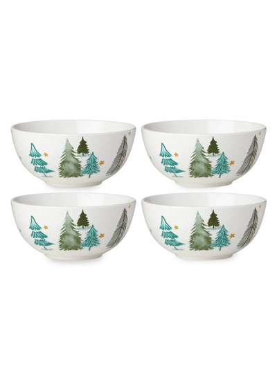Shop Lenox Balsam Lane Four-piece Bowl Set In White