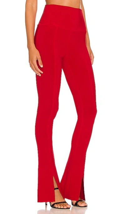 Shop Norma Kamali Spat Legging In Red