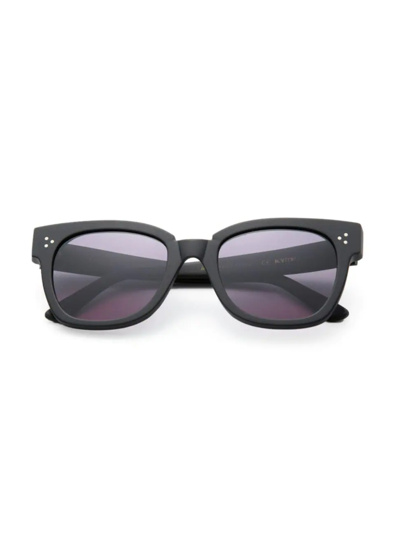 Shop Kyme Men's Ricky 50mm Squared Rectangle Sunglasses In Black