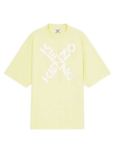 Shop Kenzo Logo Sport Oversized T-shirt In Vanilla