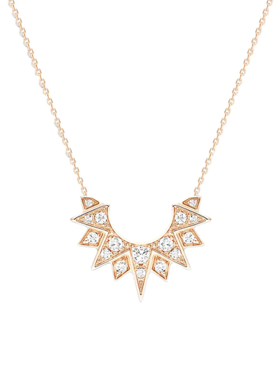 Shop Piaget Women's Sunlight 18k Rose Gold & Diamond Pendant Necklace In Pink
