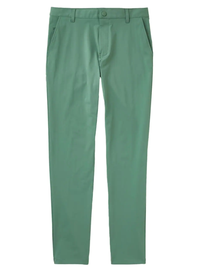 Shop Rhone Men's Slim-fit Commuter Pants In Dark Ivy