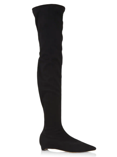 Shop Aera Women's Nicoletta Vegan Patent Leather Over-the-knee Boots In Black