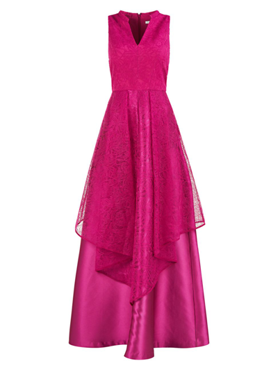 Shop Kay Unger Women's Tamara Sleeveless Gown In Vivid Berry