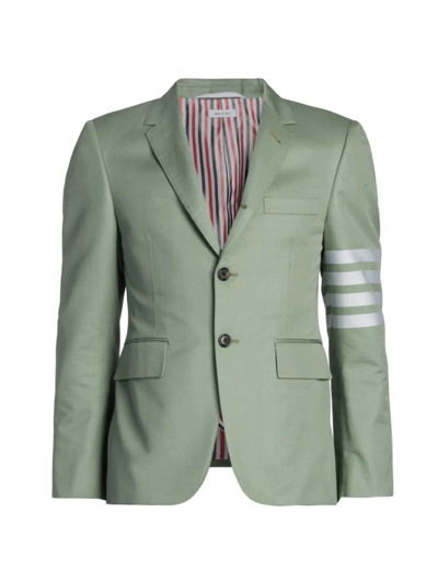 Shop Thom Browne Men's Two-button Cotton Sport Coat In Dark Green