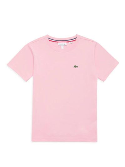 Shop Lacoste Toddler's, Little Boy's & Boy's Plain Cotton Tee In Pink