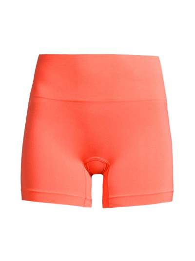 Shop Yummie Women's Shaping High-rise Shorts In Peach Echo