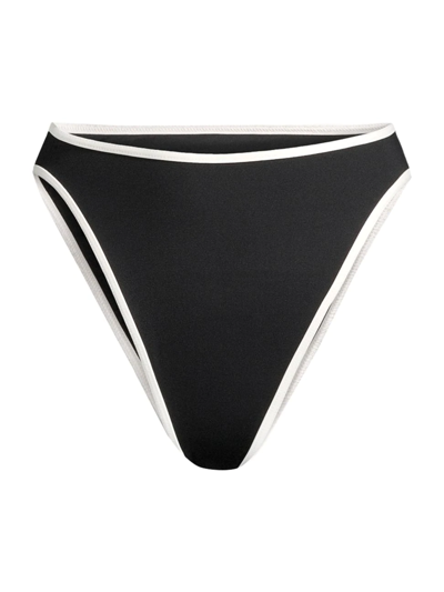 Shop L*space Women's Nora Bikini Bottom In Black Cream