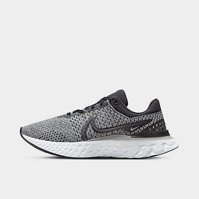 Shop Nike Men's React Infinity 3 Running Shoes In Black/grey Fog/white/dark Smoke Grey