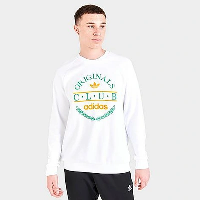 Adidas Originals 'sports Resort' Club Sweatshirt In White With Front  Graphics | ModeSens