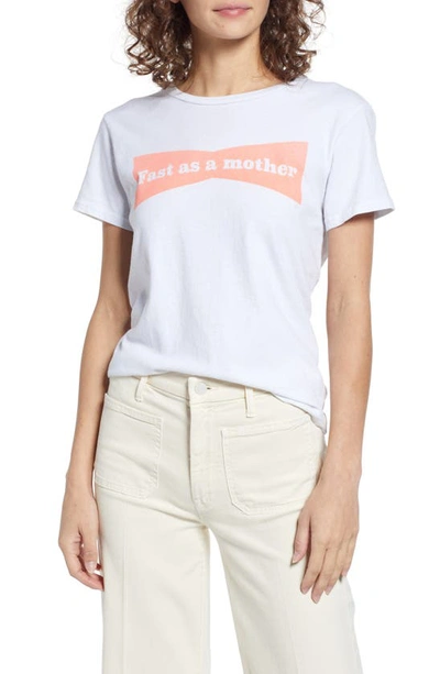 Shop Mother The Lil Goodie Goodie Cotton Graphic Tee In Fast As A