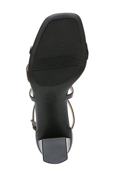 Naturalizer Tiff Block Heel Sandal In French Navy Metallic