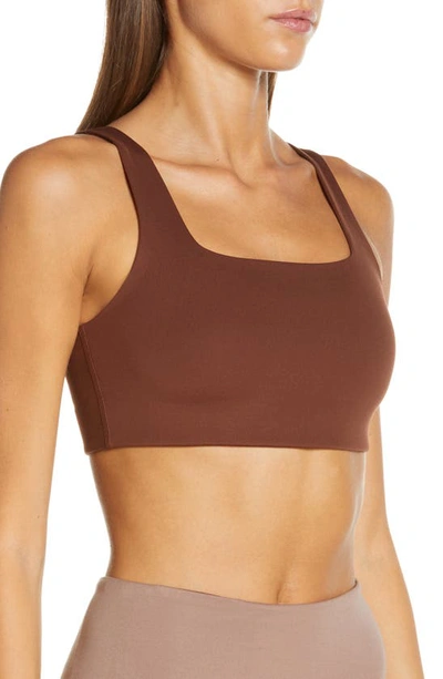 Shop Girlfriend Collective Tommy Sports Bra In Earth