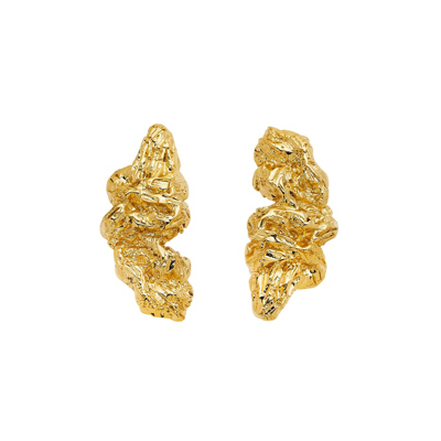 Shop Amber Sceats Finn Earrings In Gold