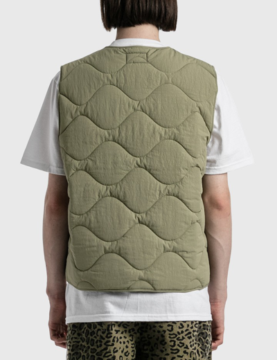 Stussy Recycled Nylon Liner Vest In Green   ModeSens