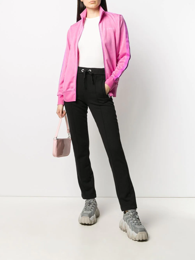 Palm Angels Drawstring-waist Track Pants In Black Black