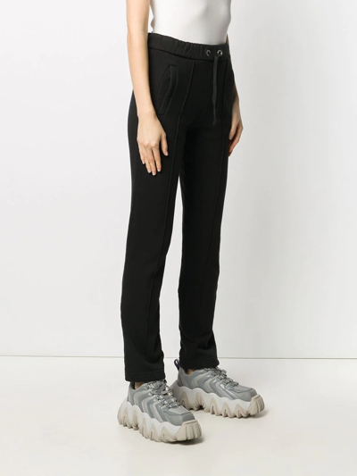 Palm Angels Drawstring-waist Track Pants In Black Black