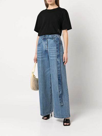 Alexander Wang Essential Short Sleeve Cotton T-shirt In Black
