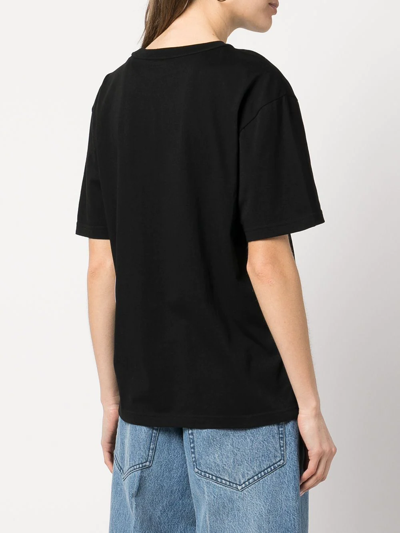 Alexander Wang Essential Short Sleeve Cotton T-shirt In Black