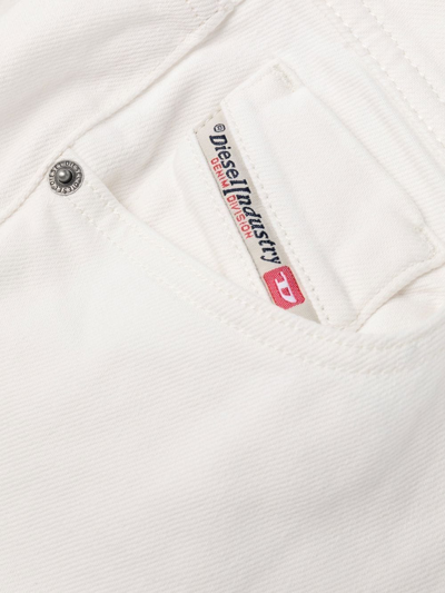 Diesel 1969 D-ebbey 09d63 Bootcut Jeans In White