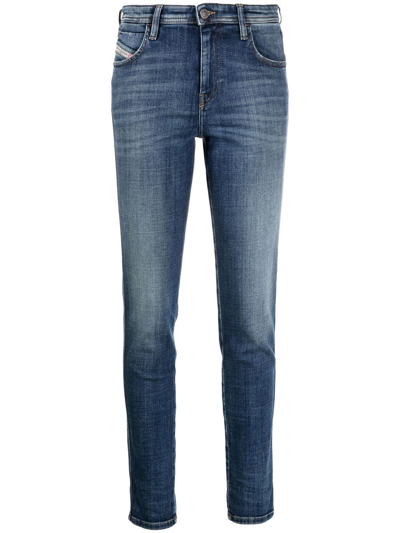Shop Diesel 2015 Babhila 09d99 Skinny Jeans In Blue