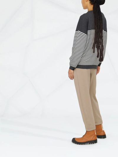 Brunello Cucinelli Tapered Track Pants In Neutrals