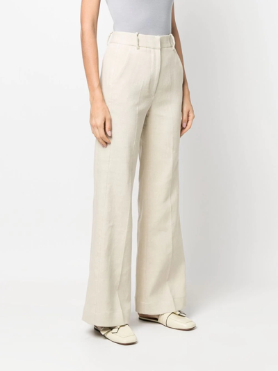 Shop Co Straight-leg Cut Trousers In Neutrals