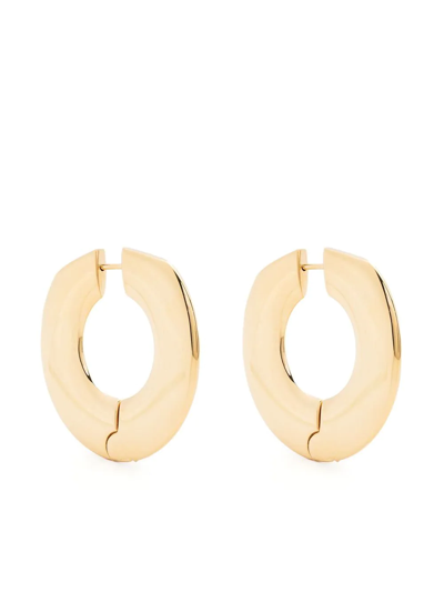 Shop Aeyde Large Ada Hoop Earrings In Gold