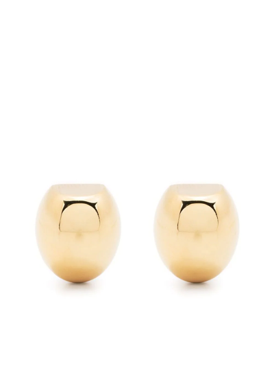 Shop Aeyde Athena Small-shaped Earrings In Gold