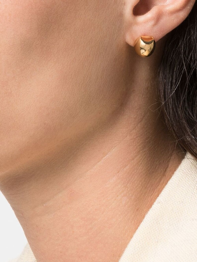 Shop Aeyde Athena Small-shaped Earrings In Gold