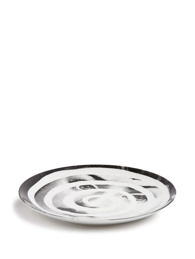 Fornasetti Tema E Variazioni N.18 Wall Plate In White