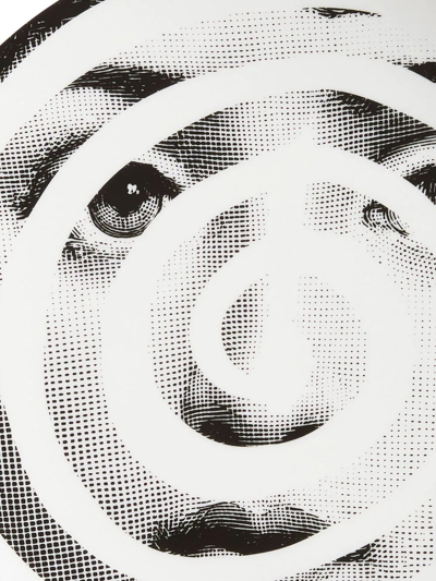 Fornasetti Tema E Variazioni N.18 Wall Plate In White
