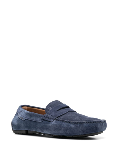 Shop Fratelli Rossetti Slip-on Style Loafers In Blue
