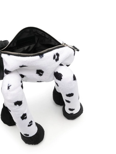 Shop Moschino Dog-shaped Messenger Bag In White