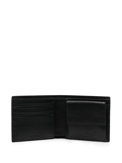 Shop Moschino Snakeskin-effect Bi-fold Wallet In Neutrals