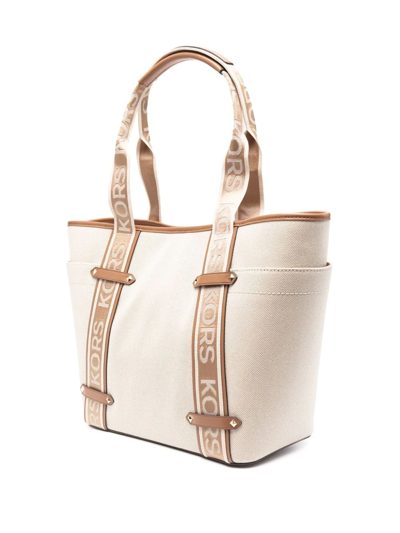 Michael Kors Michael Maeve Logo Small Convertible Tote In Neutral