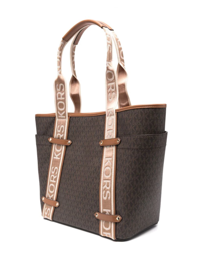 Michael Michael Kors Maeve Monogram-print Tote Bag In Brown