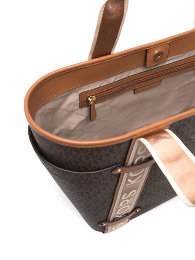 Michael Michael Kors Maeve Monogram-print Tote Bag In Brown