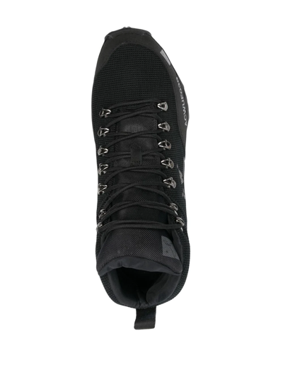 A-cold-wall* Logo-print Mesh High-top Sneakers In Black