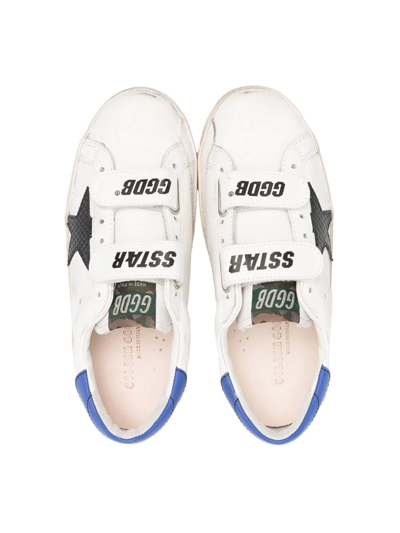 Shop Golden Goose Super Star Touch-strap Sneakers In White