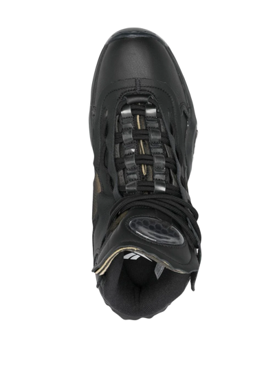 Maison Margiela X Reebok Question Mid Memory Of Sneakers In Black
