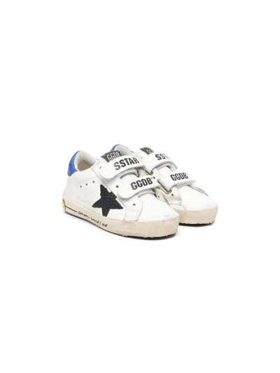 Shop Golden Goose Logo-print Leather Sneakers In White