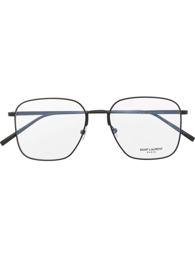 Shop Saint Laurent Square-frame Eyeglasses In Black