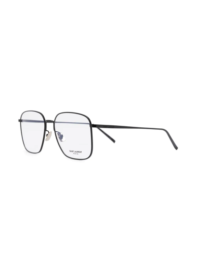 Shop Saint Laurent Square-frame Eyeglasses In Black