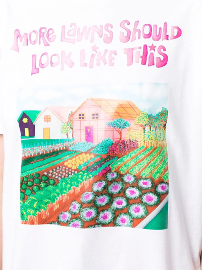 Shop Collina Strada More Lawns Should Look T-shirt In White