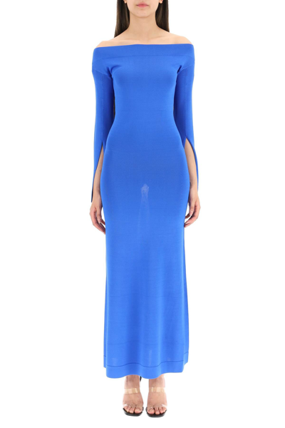 Shop By Malene Birger Sima Maxi Dress In Blue