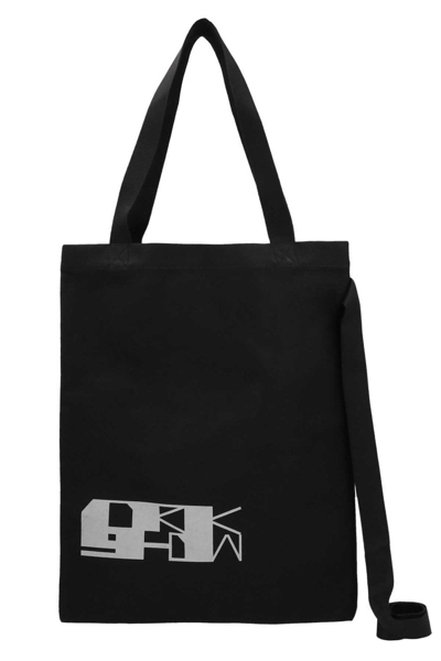 Shop Rick Owens Drkshdw Shopper Logo Tote Bag In Black