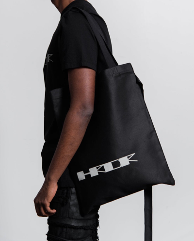 Shop Rick Owens Drkshdw Shopper Logo Tote Bag In Black